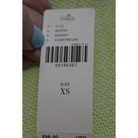 NWT Anthropologie Emily Puff-Sleeved Sweater Size XS Yellow Knit Back Bow - Picture 3 of 5